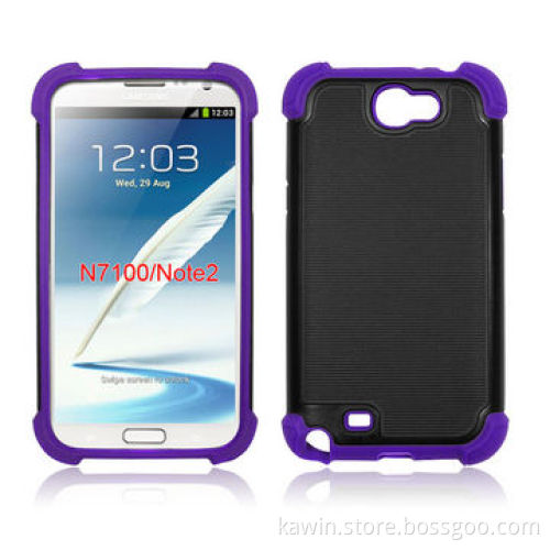 Triple Combo 3-in-1 TPU + PC + Silicone Cover for Samsung Galaxy Note2